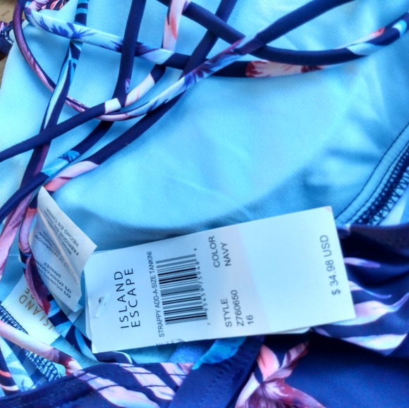 Island escape size 16 two-piece bathing suit - Picture 2 of 6